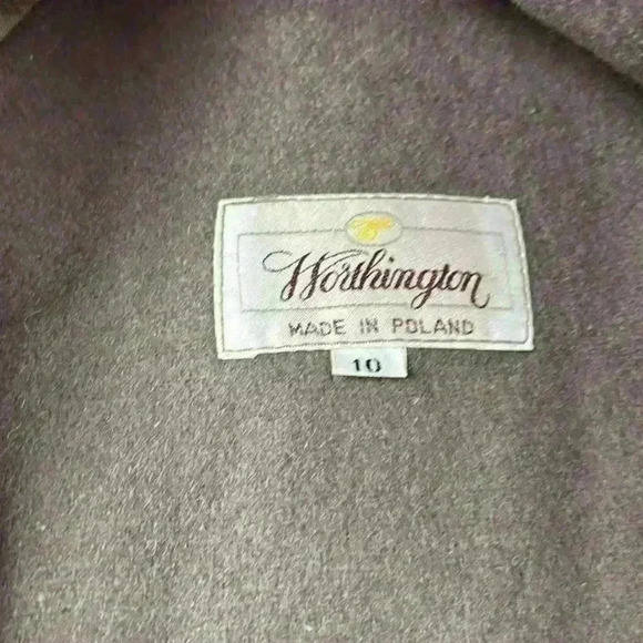 Worthington Khaki Trench/All Weather Coat Fully Lined..Removeable Liner Size 10 - Picture 10 of 16